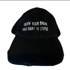 Spencer’s Unisex Distressed Baseball Cap.